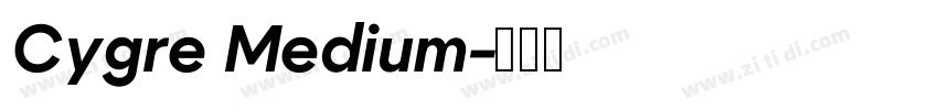 Cygre Medium字体转换